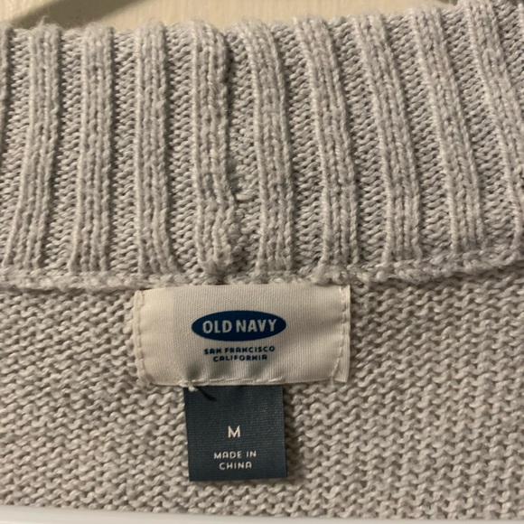 Gray Ruffle Hem Sweater - Picture 2 of 2